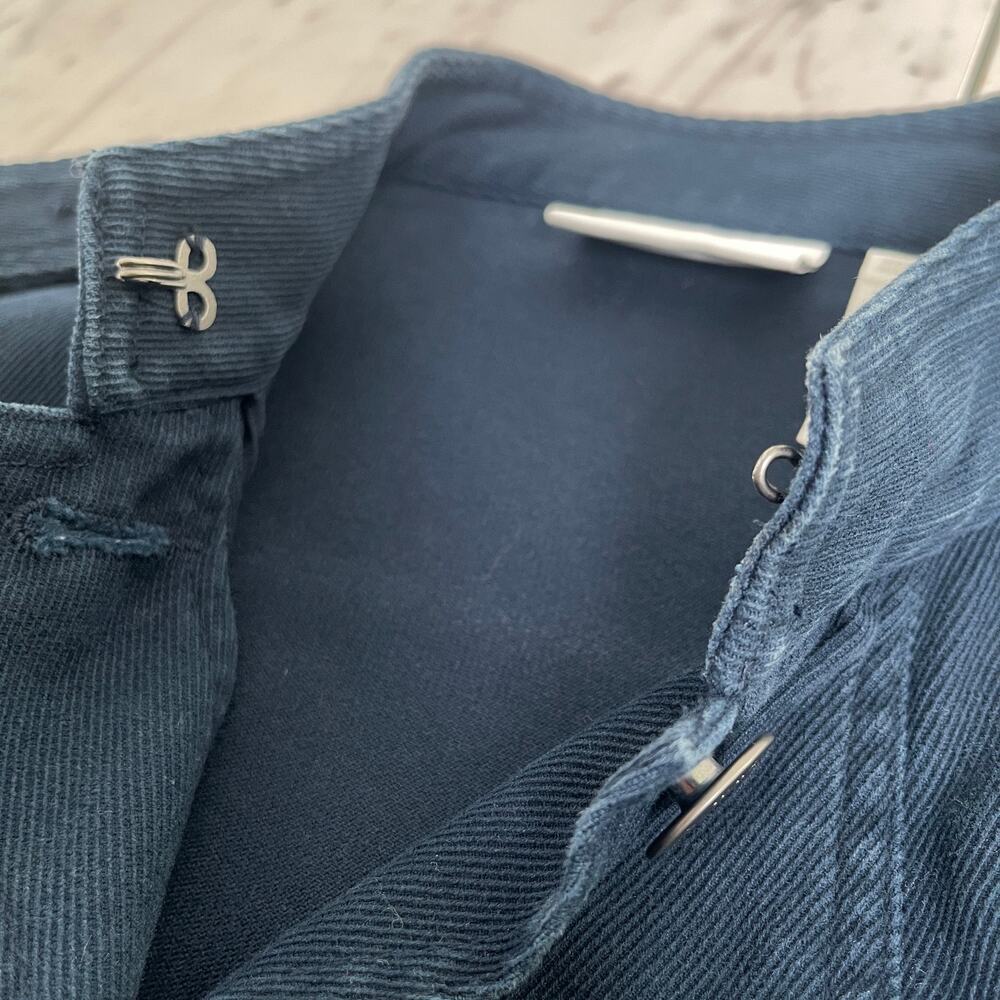 Liz Claiborne Lizwear Jeans Petite Blue Corduroy Utility Jacket 100% Cotton - Picture 6 of 13
